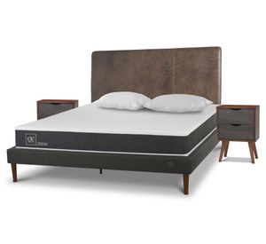 Cama europea curve 2 plazas Ortopedic + set Baker/Níger + 2 almohadas Cic