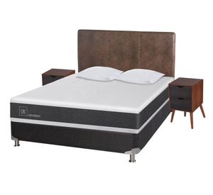 Box spring 2 plazas Ortopedic B5 + set Baker/ Niger + almohadas viscoelásticas Cic