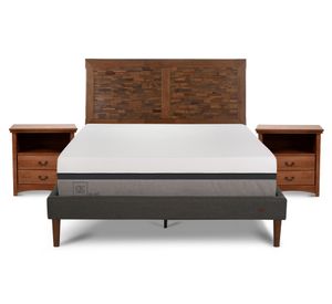 Cama europea 2 plazas + set Antique/Indo Cic