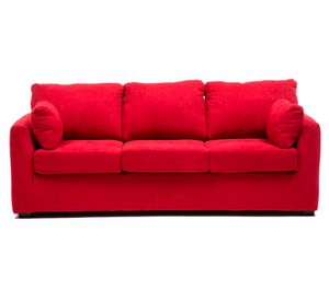 Sofá 3 cuerpos Texas tela rojo