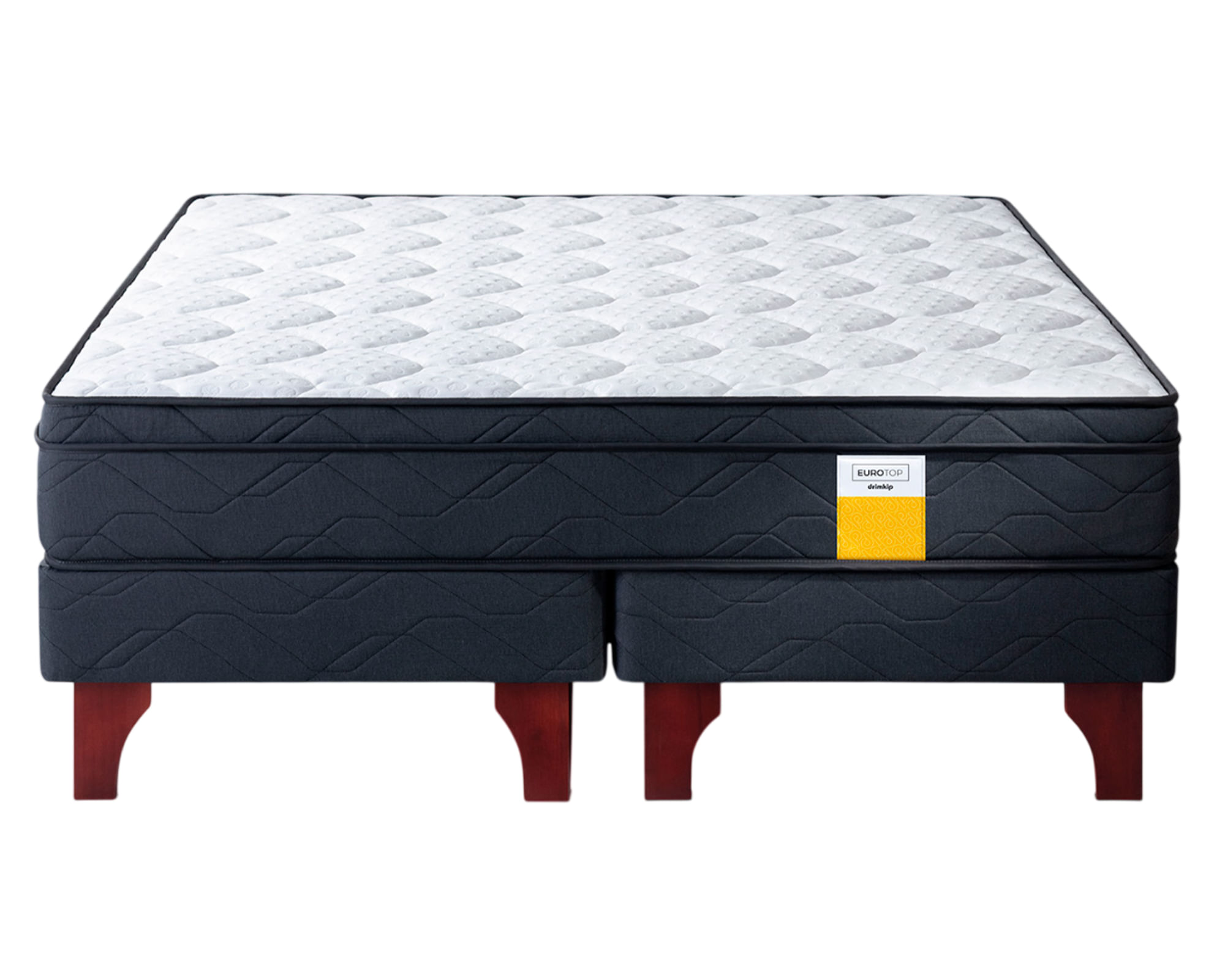 Drimkip Cama europea Eurotop 2 plazas base dividida
