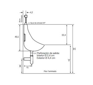 Urinario New campus blanco Fanaloza