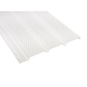 Siding pvc perforado blanco 0,30x3,66m modelo americano Dvp