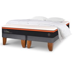 Cama europea 2 plazas Bee Comfort + almohadas + plumón Cic
