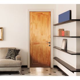 Puerta Pino Radiata Ranco 75x220 cm 2 Paneles Moldupanel
