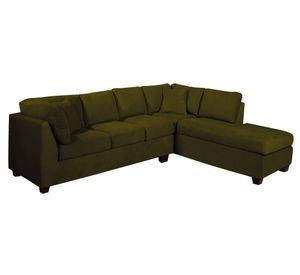 Sofá seccional derecho 5 cuerpos Padua verde