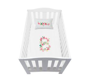 Cubreplumón cuna Vintage B blanco