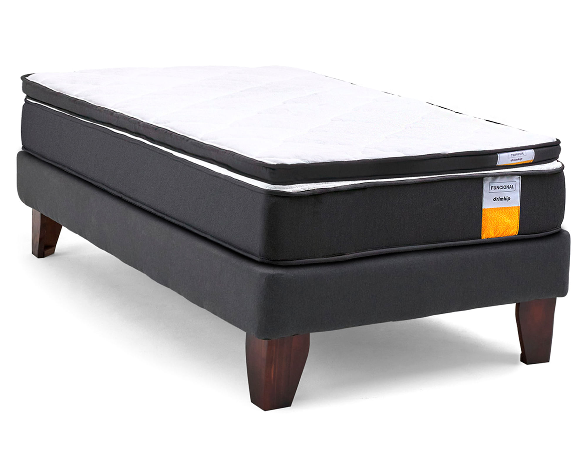 Drimkip Cama europea funcional 1.5 plazas plus + topper