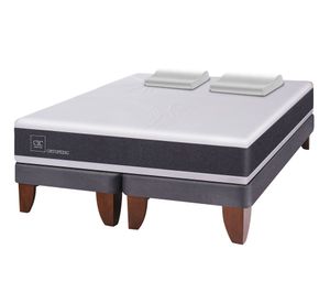 Cama europea king Ortopedic + almohadas viscoelásticas Cic