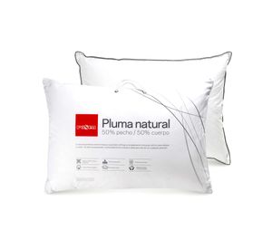 Almohada americana 50x70 cm Pluma natural blanco