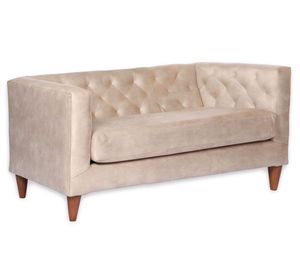 Sofá cuero Brescia beige Latam Home