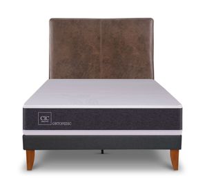 Cama europea Curve Ortopedic 1.5 plazas Baker + 1 respaldo Cic