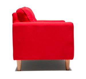 Sofá 3 cuerpos Infinity tela rojo