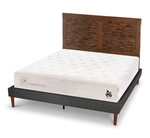Cama europea 2 plazas Cocopedic + respaldo Antique Cic.