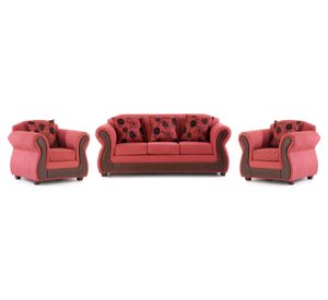 Juego de living 5 cuerpos Milano rojo