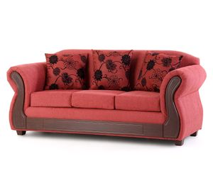 Juego de living 5 cuerpos Milano rojo