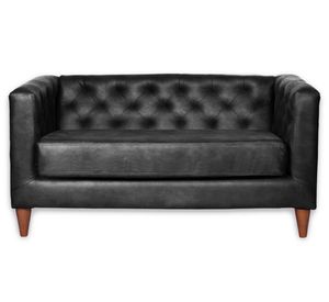 Sofá 2 cuerpos Brescia negro Latam Home