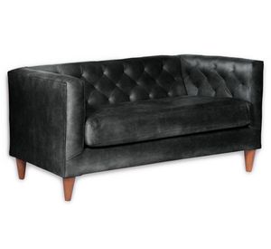 Sofá 2 cuerpos Brescia negro Latam Home