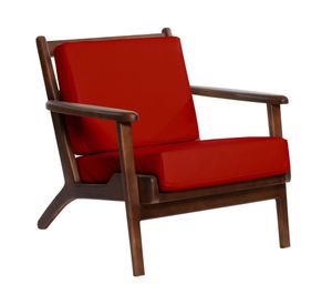 Sitial PU 1 cuerpo Neuss rojo