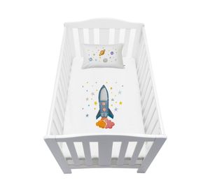 Cubreplumón pack P&P Espacial blanco