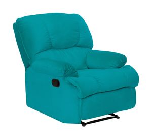 Bergere reclinable 1 cuerpo Perugia turquesa