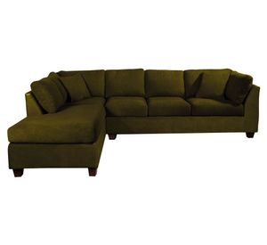 Sofá seccional izquierdo 5 cuerpos Padua verde