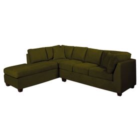 Sofá seccional izquierdo 5 cuerpos Padua verde