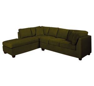Sofá seccional izquierdo 5 cuerpos Padua verde