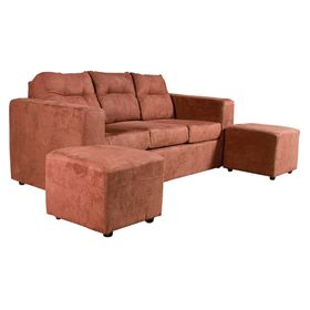 Sofás 3 cuerpos Nize café