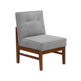 Sitial velvet 1 cuerpo Colonia gris