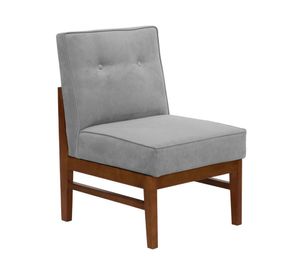 Sitial velvet 1 cuerpo Colonia gris