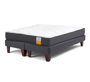 Cama europea  2 plazas x 190 cm + base divididida Drimkip