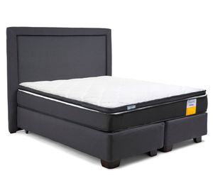 Cama americana funcional Full base dividida x 190 cm + respaldo + topper