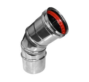 Codo 135° 80 mm acero inoxidable Amesti