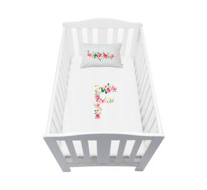 Cubreplumón cuna Vintage F blanco