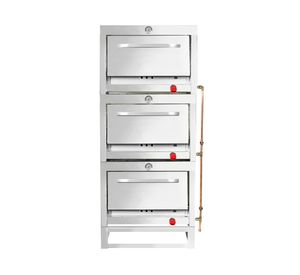 Horno industrial 3 cámaras 30.5 KW Inox GL gris