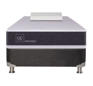 Box spring 1.5 plazas Ortopedic B5 + almohada viscoelástica Cic