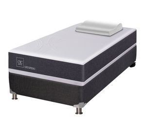 Box spring 1.5 plazas Ortopedic B5 + almohada viscoelástica Cic