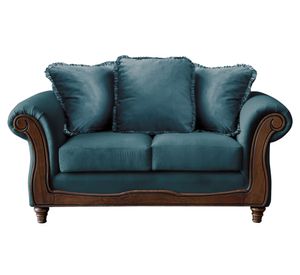 Sofá Rímini 2 cuerpos azul petróleo Latam Home