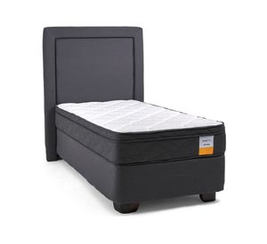 Cama americana 1 plaza Eurotop + respaldo Drimkip
