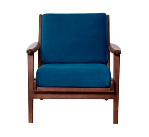 Sitial velvet 1 cuerpo Neuss azul