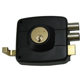 Cerradura sobreponer puertas de 30 a 45 mm negra 321 Odis
