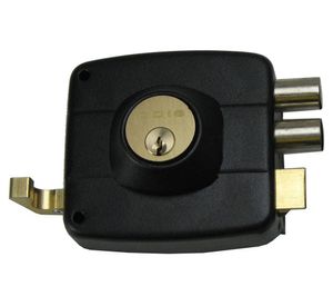 Cerradura sobreponer puertas de 30 a 45 mm negra 321 Odis