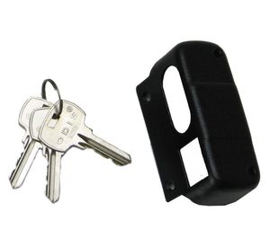 Cerradura sobreponer puertas de 30 a 45 mm negra 321 Odis