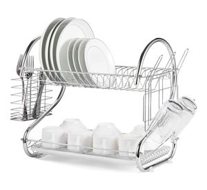 Secaplatos organizador 2 niveles Y1931C-1 gris