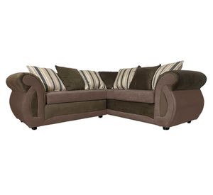 Sofá seccional 3 cuerpos Dominga Chenille café