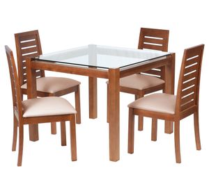 Comedor 4 sillas Barcelona beige Latam Home