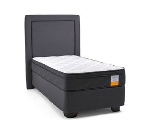 Cama americana 1.5 plazas Eurotop x190 cm + respaldo Drimkip