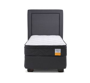 Cama americana 1.5 plazas Eurotop x190 cm + respaldo Drimkip