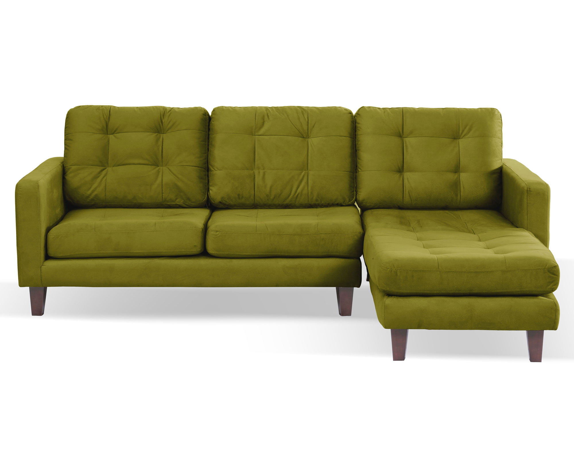 Latam Home Sofá chaise derecho Nápoles verde Latam Home